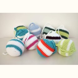 H�klede julekugler 