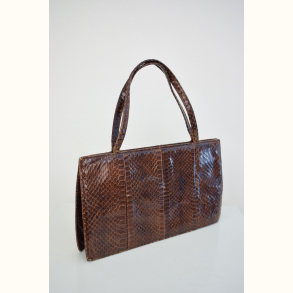 Vintage slangeskinds taske