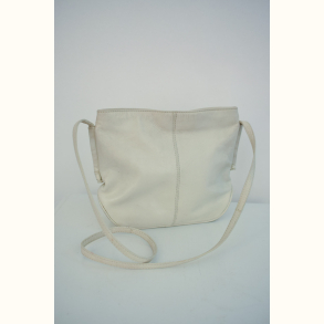Vintage l�der skuldertaske