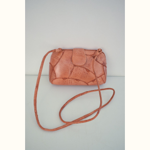 Vintage l�der skuldertaske