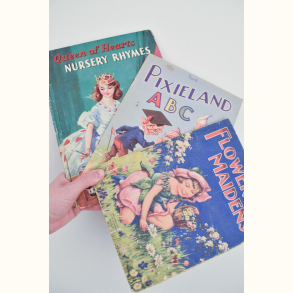 3 vintage b�rneb�ger p� engelsk