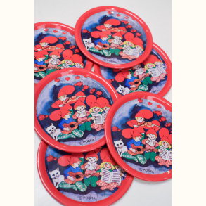 6 stk. Pobra coasters