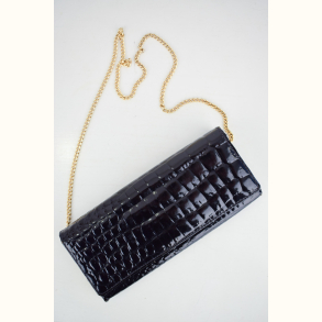 Vintage clutch med k�derem