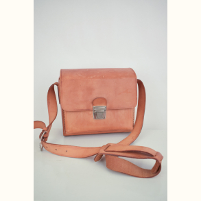 Vintage l�der kamerataske