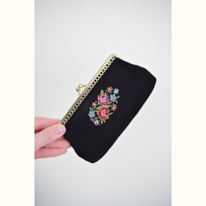 Vintage pung med broderi