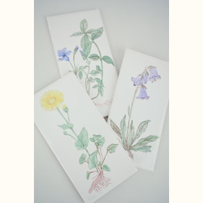 H�ndmalede vintage klinker