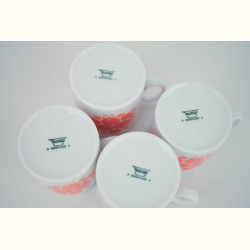 4 sm� vintage kaffekopper