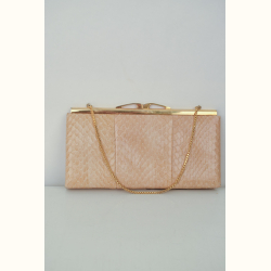 Vintage h�ndtaske i slangeskind