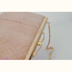 Vintage h�ndtaske i slangeskind