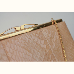 Vintage h�ndtaske i slangeskind