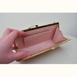 Vintage h�ndtaske i slangeskind