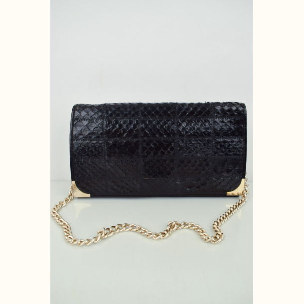 Vintage slangeskinds taske