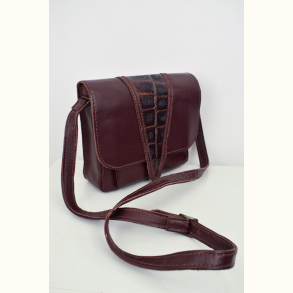 Vintage lder skuldertaske 