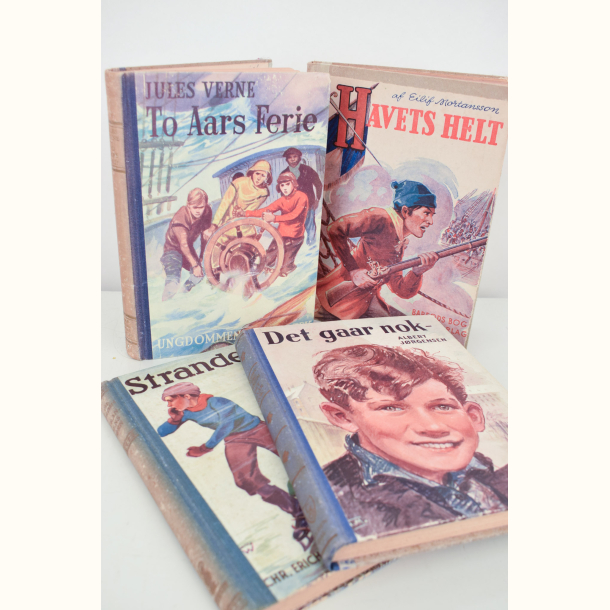 4 vintage ungdomsbger 