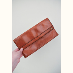 Vintage l�der clutch