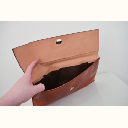 Vintage l�der clutch