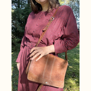 Vintage kernelder skuldertaske 