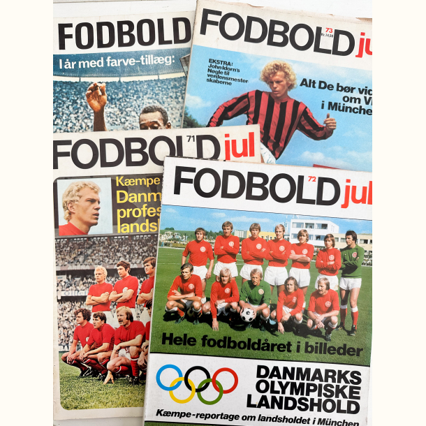 4 stk. Fodbold magasiner