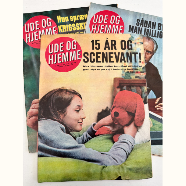 3 stk Ude og Hjemme