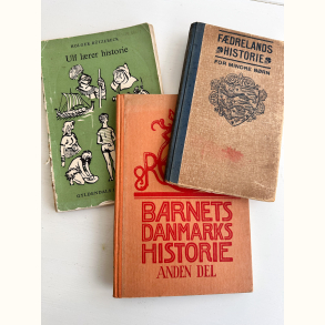 3 stk. historie skole b�ger