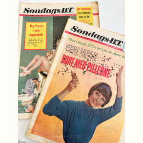 2 stk S�ndags-BT