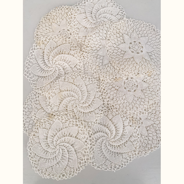 26 stk. vintage doilies 