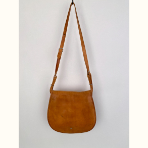 Vintage kernel�der skuldertaske